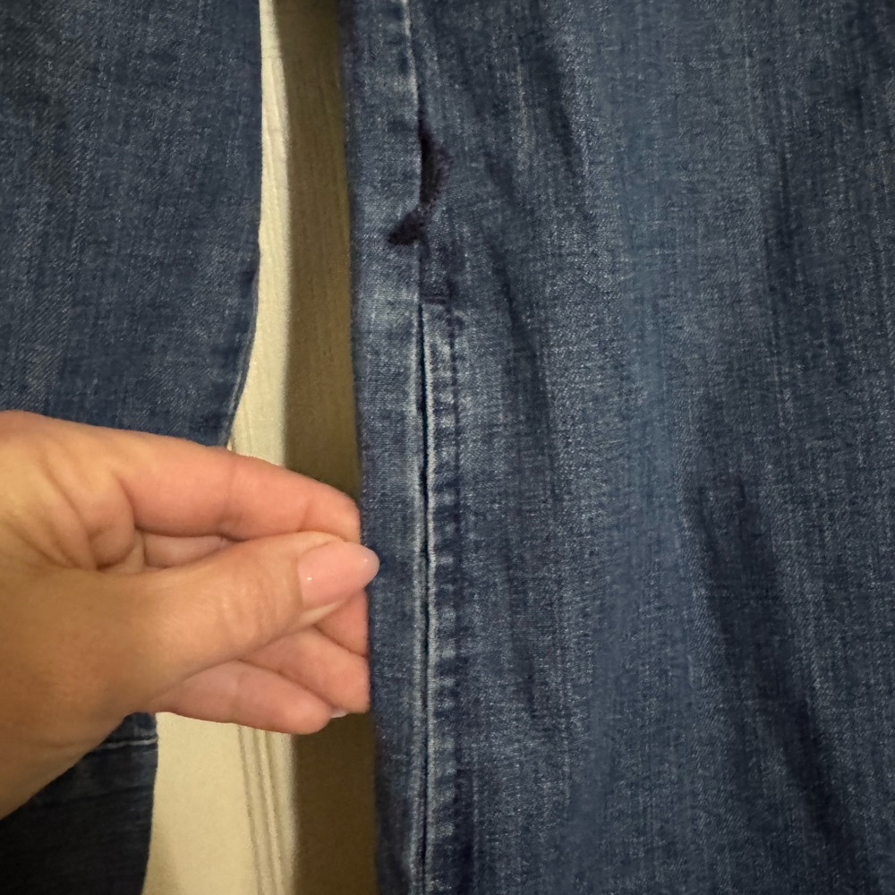 J.Crew Re-Imagined Jean Dress Button Down Long Sleeve Chest & Side Pockets sz 00 - Picture 5 of 8